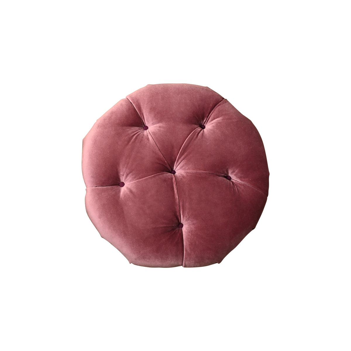 Pair of Tufted Neo-Gothic Stools
