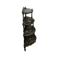Victorian Papier Mache Tiered Stand with Mother of Pearl