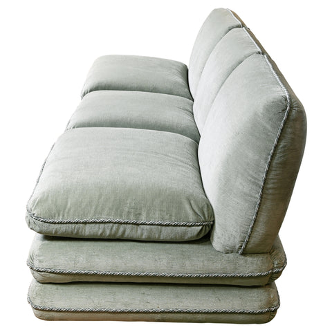 Vintage Stacked Pillow Banquette