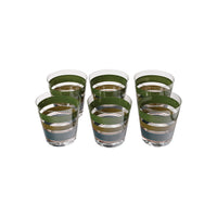 Set of Six KRB Stripes Old Fashioned Glasses