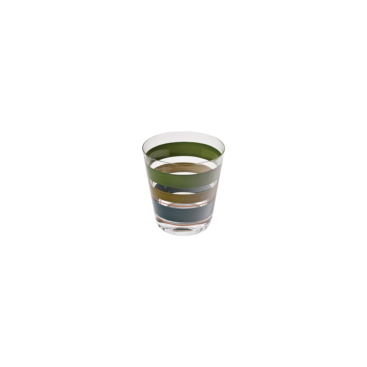 Set of Six KRB Stripes Old Fashioned Glasses