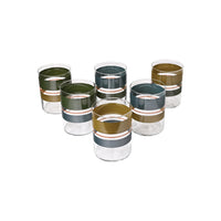 Set of Six KRB Stripes Tumbler Glasses