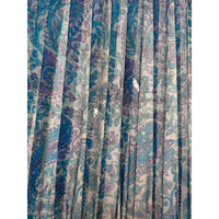 18" Silk Sari Lampshade - Turquoise and Purple Paisley