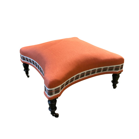 19th Century English Upholstered Ottoman