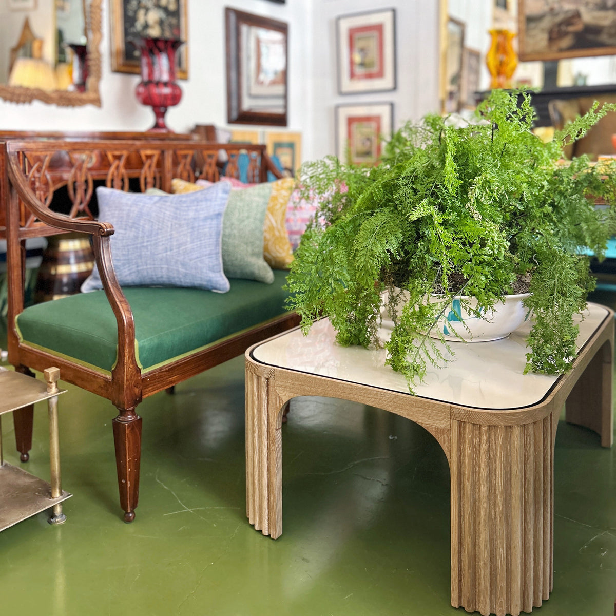 Christopher Spitzmiller Marbled Low Hand-Thrown Bowl