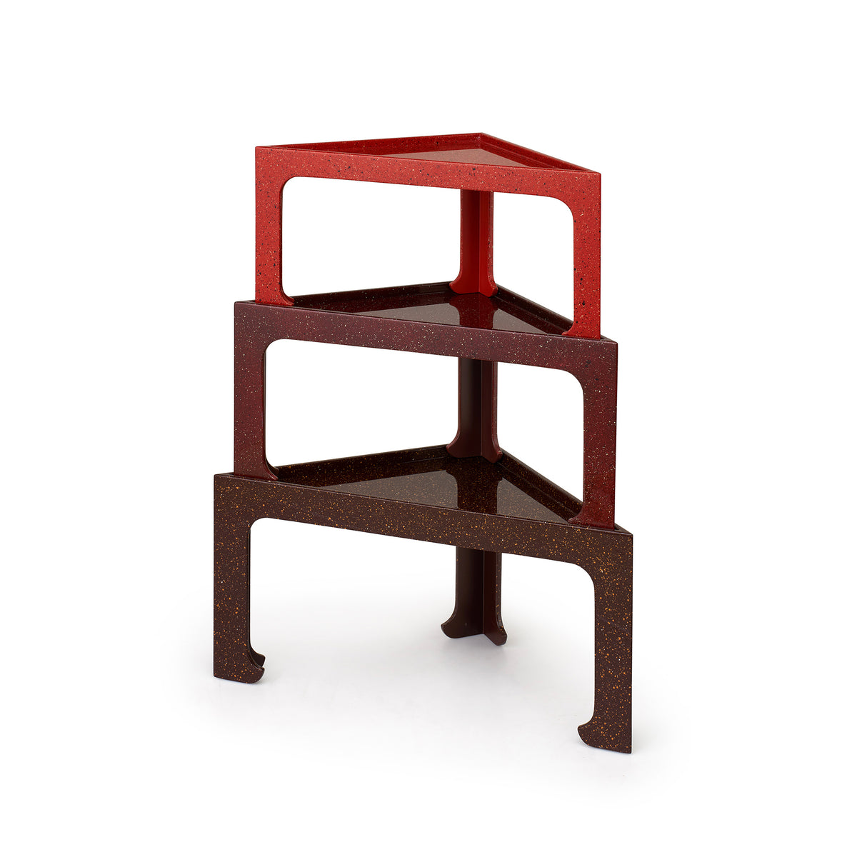 Lacquer Triangular Stacking Tables