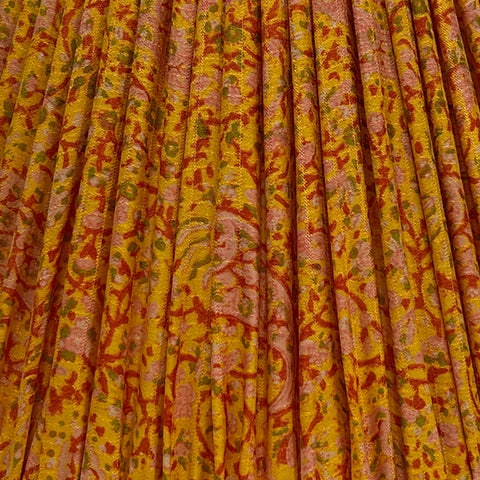 10" Silk Sari Lampshade - Sunset Paisley