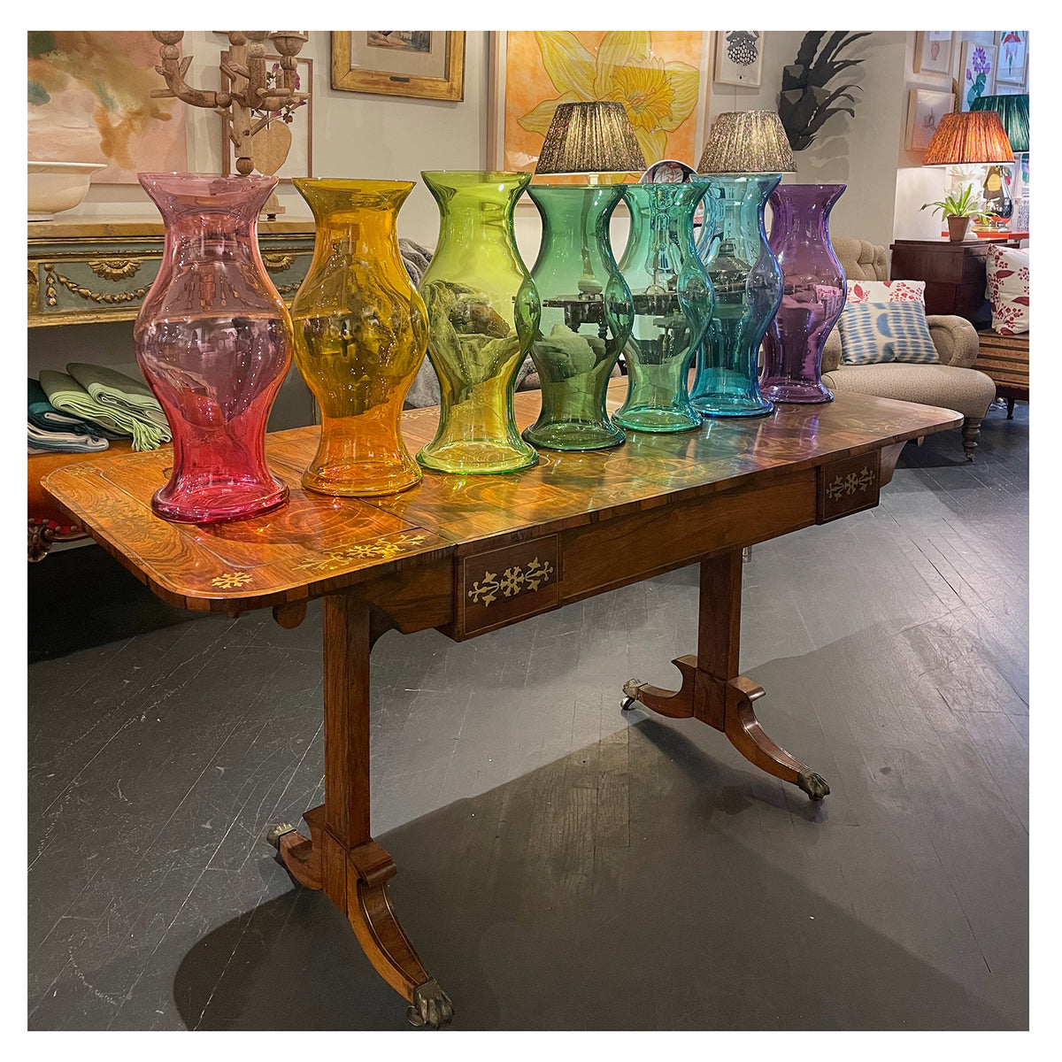 KRB Hand-Blown Glass Hurricane