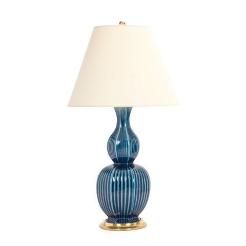 Delft Lamp in Prussian Blue