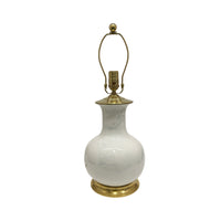 Medium William Lamp in Heather Grey Marble