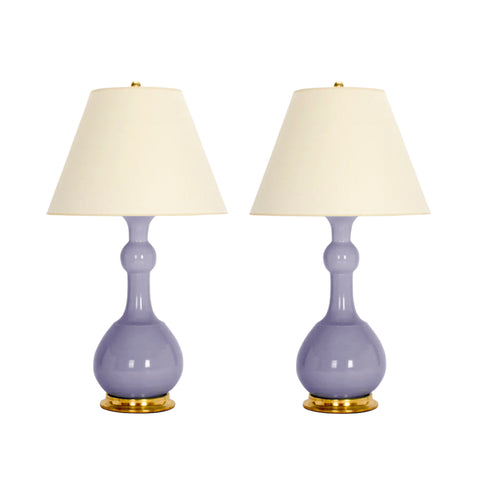Pair of Cameron Lamps in Wisteria