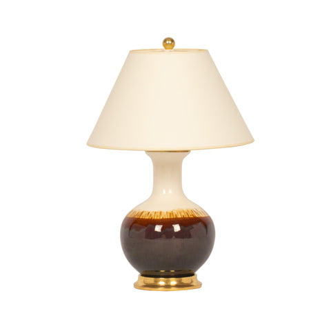 Single Small William Lamp in Amber Ombré