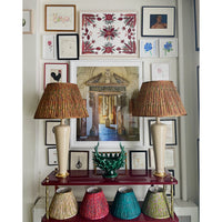 Pair of Large Anthony Lamps in Beige