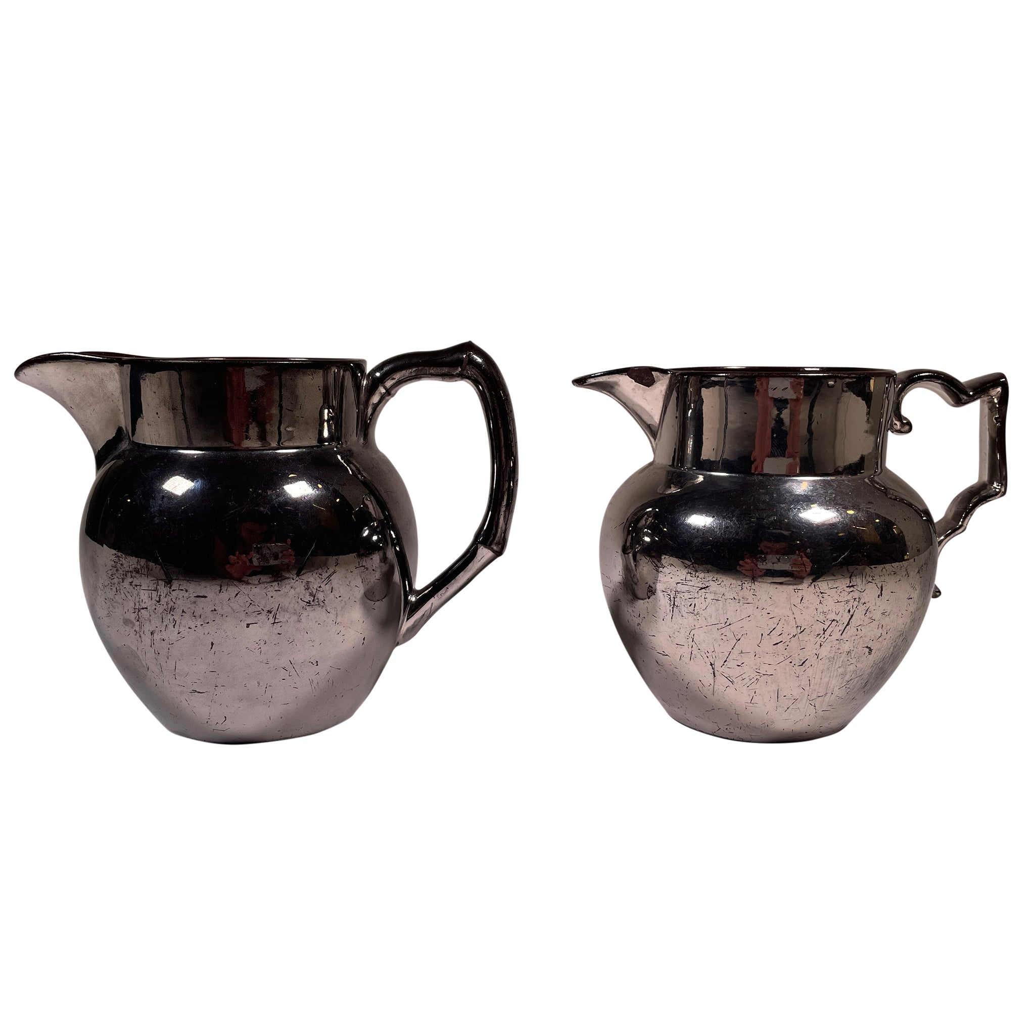 Early 19th Century Small Silver Luster Pitcher
