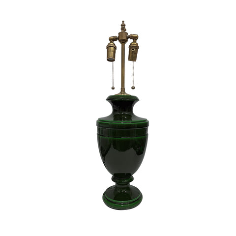 Jean Roger Medium Mazarin Lamp in Olive Green