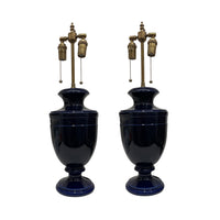 Jean Roger Medium Mazarin Lamp in Sevres Bleu
