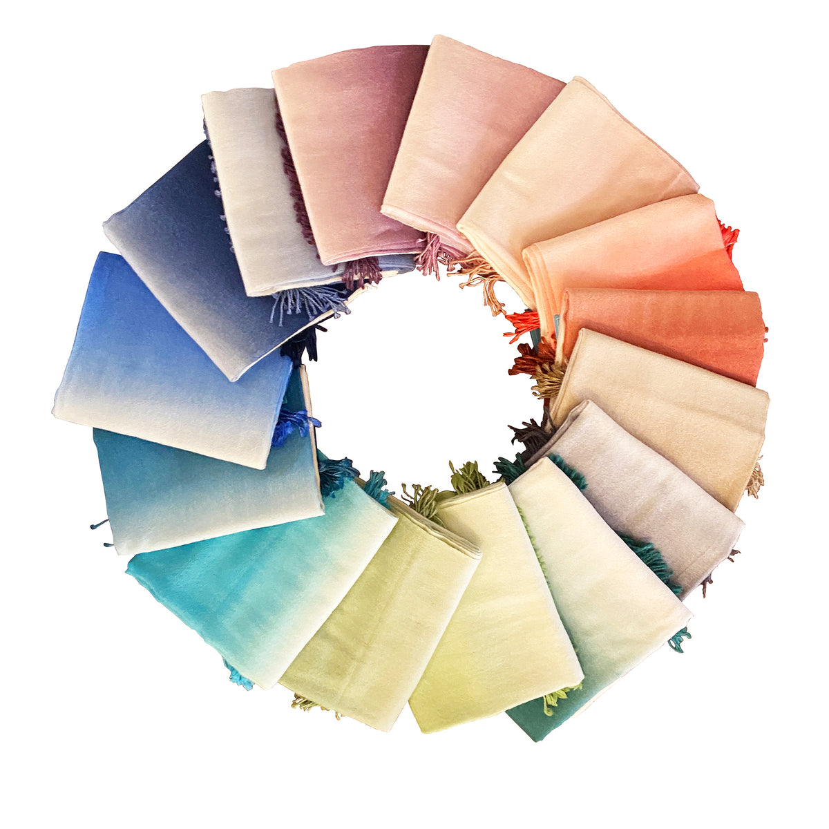 Ombre Baby Alpaca Throw