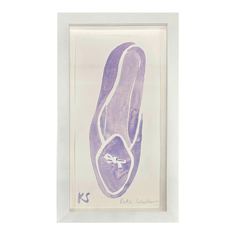Kate Schelter, Belgian Shoe Lavender White Piping