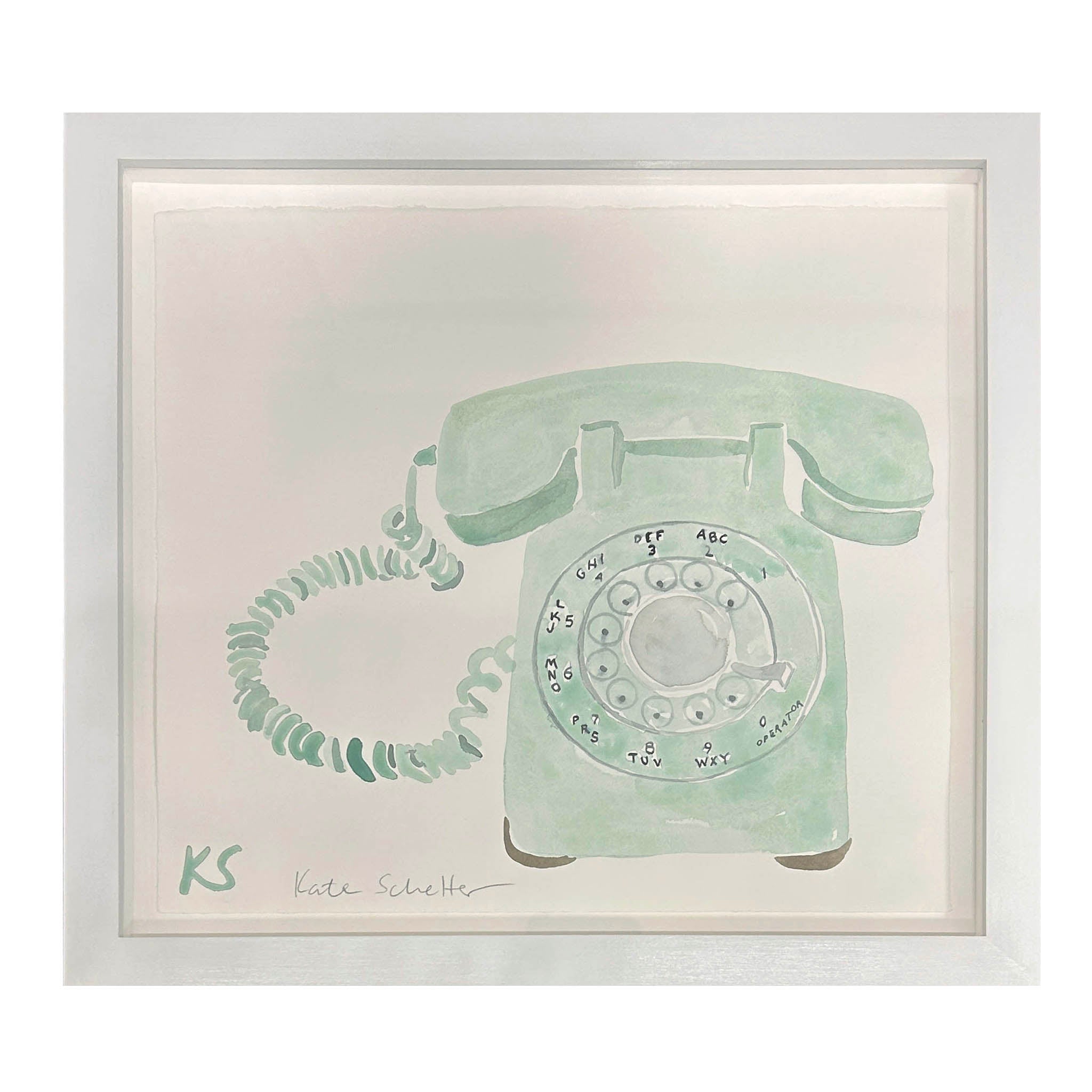 Kate Schelter, Rotary Phone Mint Green