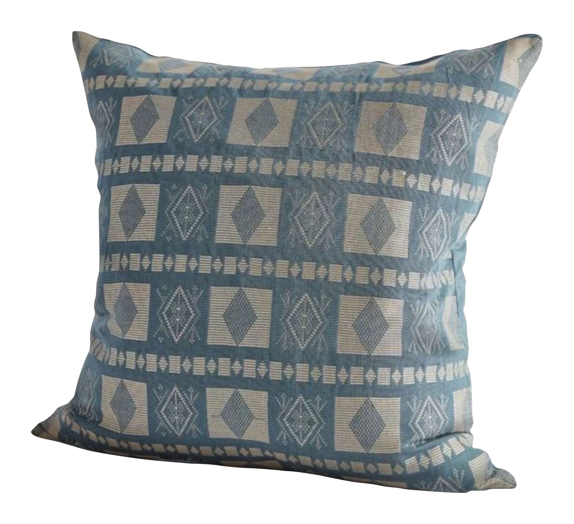Katsina Pillow in Turaco Blue