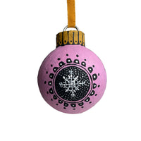 Papier Mache 4" Round Ornament