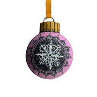 Papier Mache 4" Round Ornament
