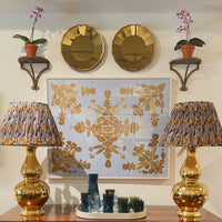 Pair of Aurora Lamps in Gold Luster