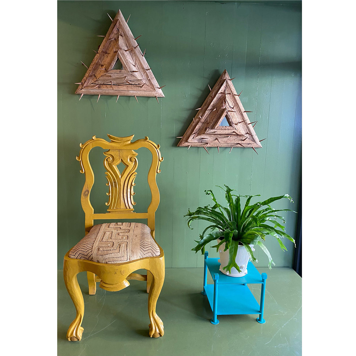 Telephone Table in Marine Blue