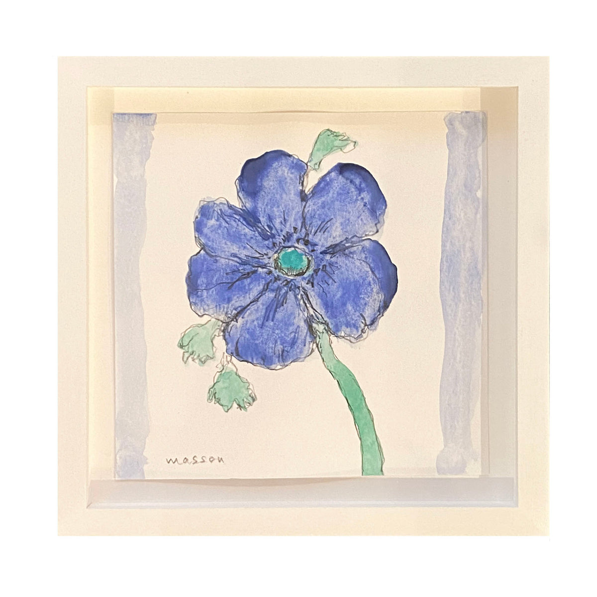 Charles Masson, Blue Anemone with Border Stripe