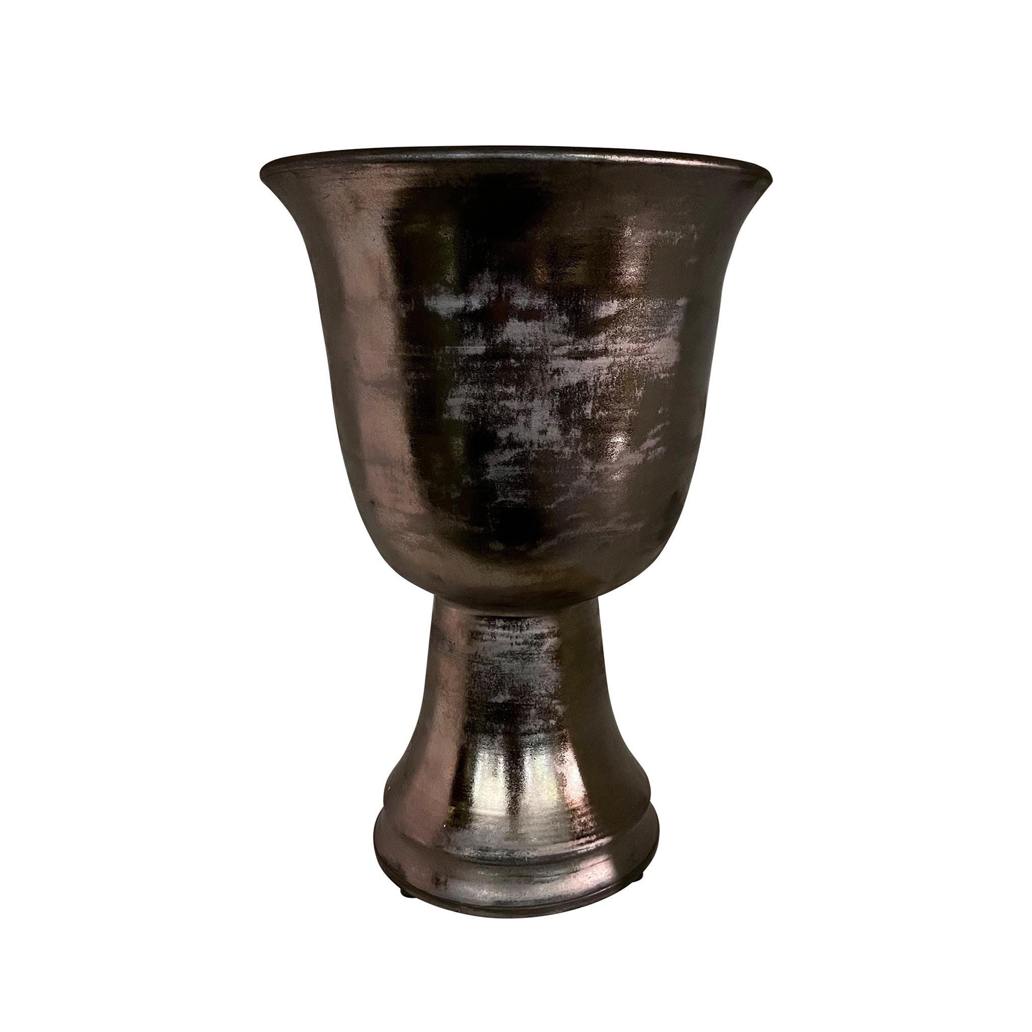 Ceramic Urn in Matte Bronze