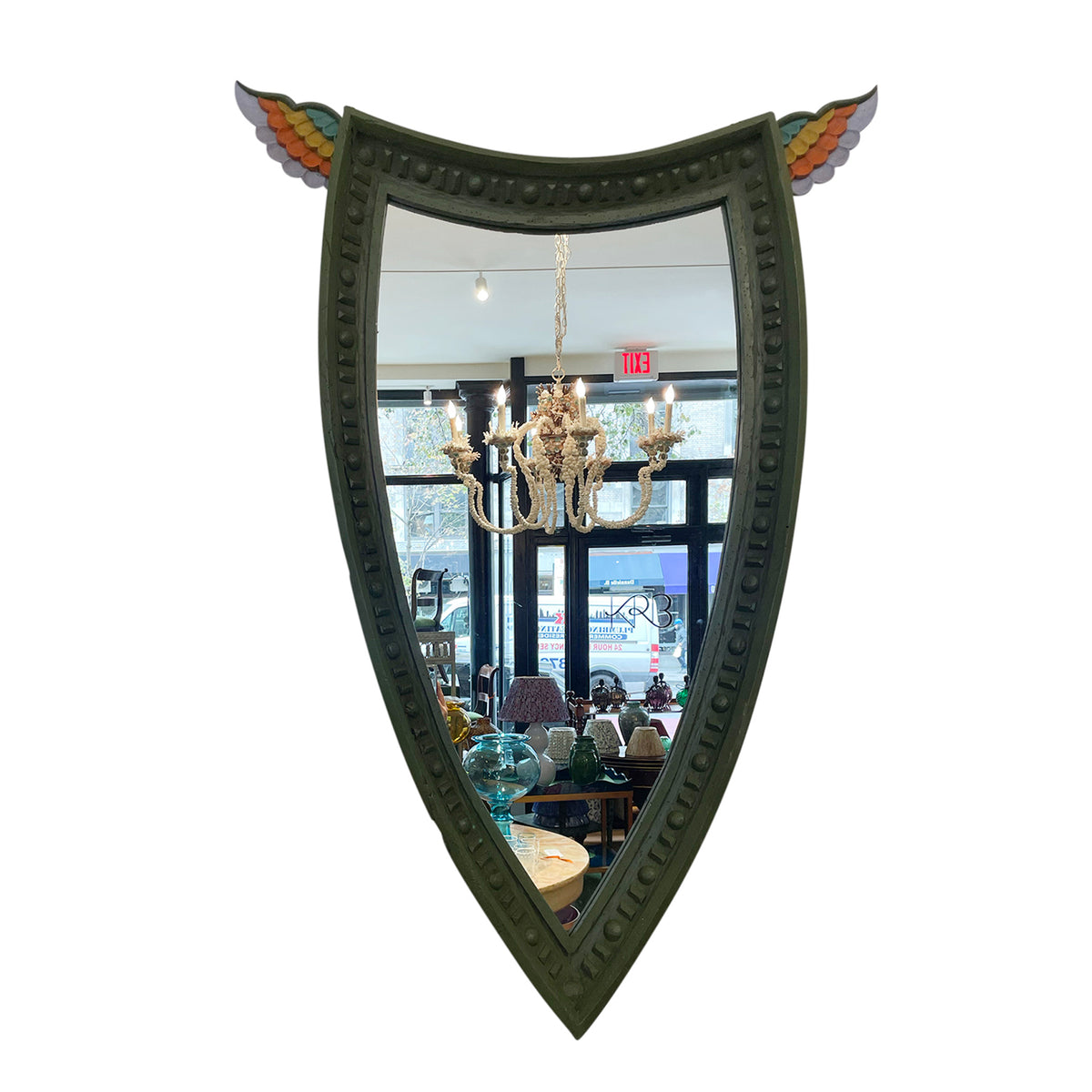 Icarus Painted Winged Mirror