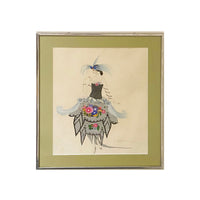 Original Fashion Illustration by Umberto Brunelleschi