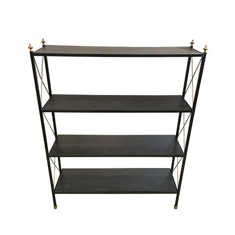 Vintage Painted Tole Short Etagere