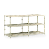 Three-Tier Washed Acacia Console Table