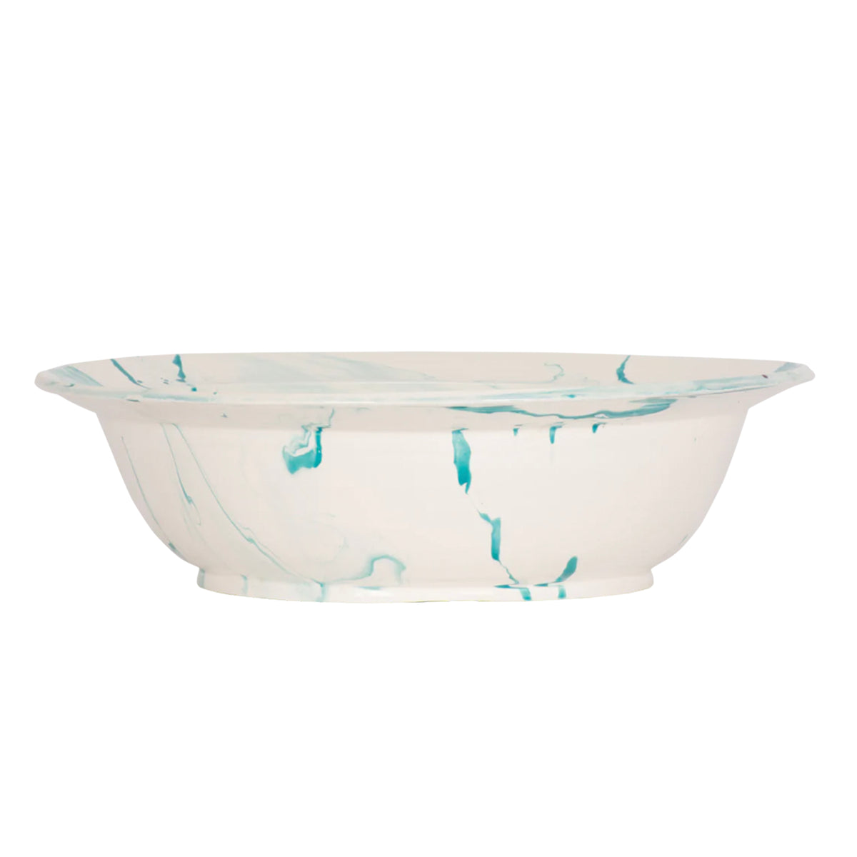 Christopher Spitzmiller Marbled Low Hand-Thrown Bowl