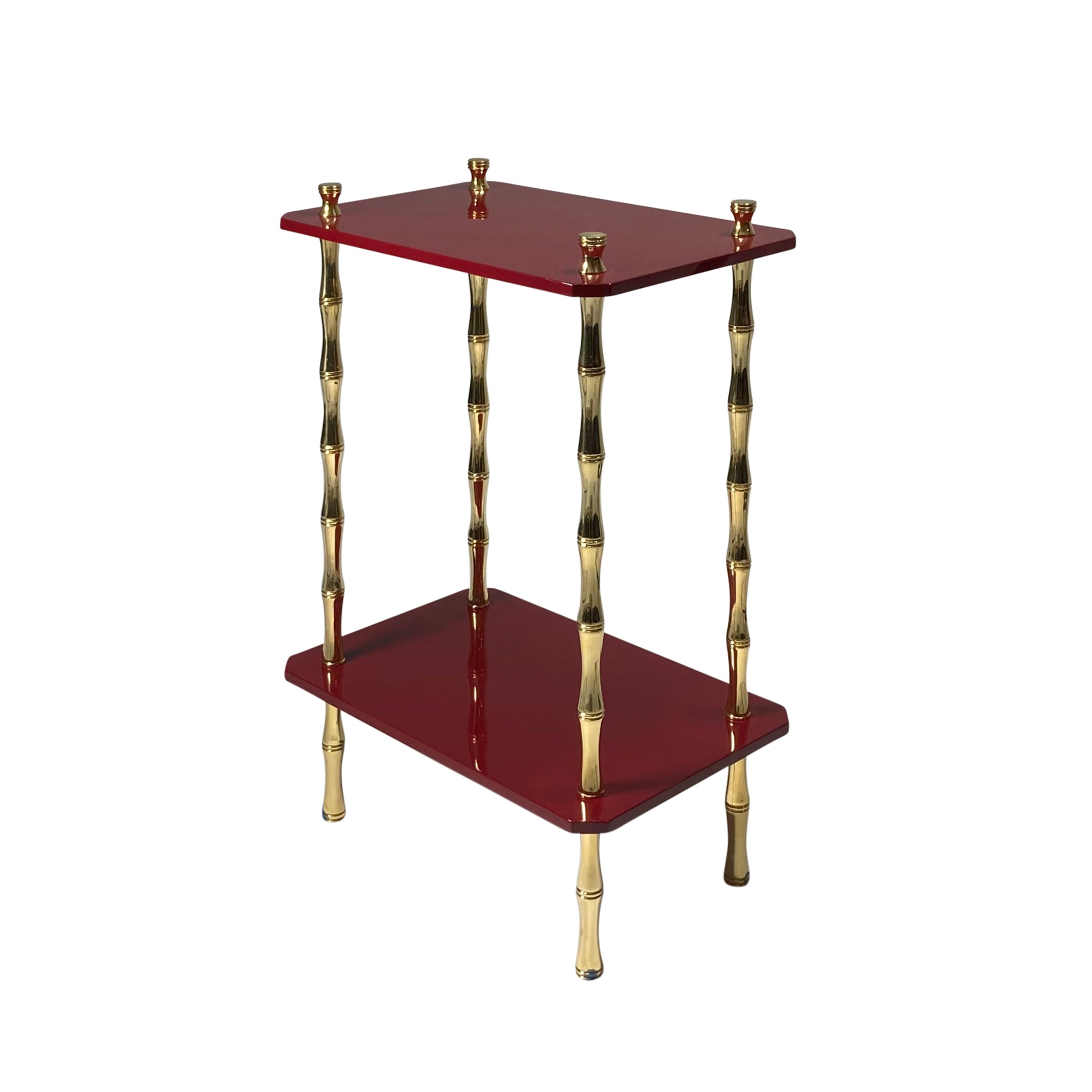 Freddie Two-Tier Table with Brass