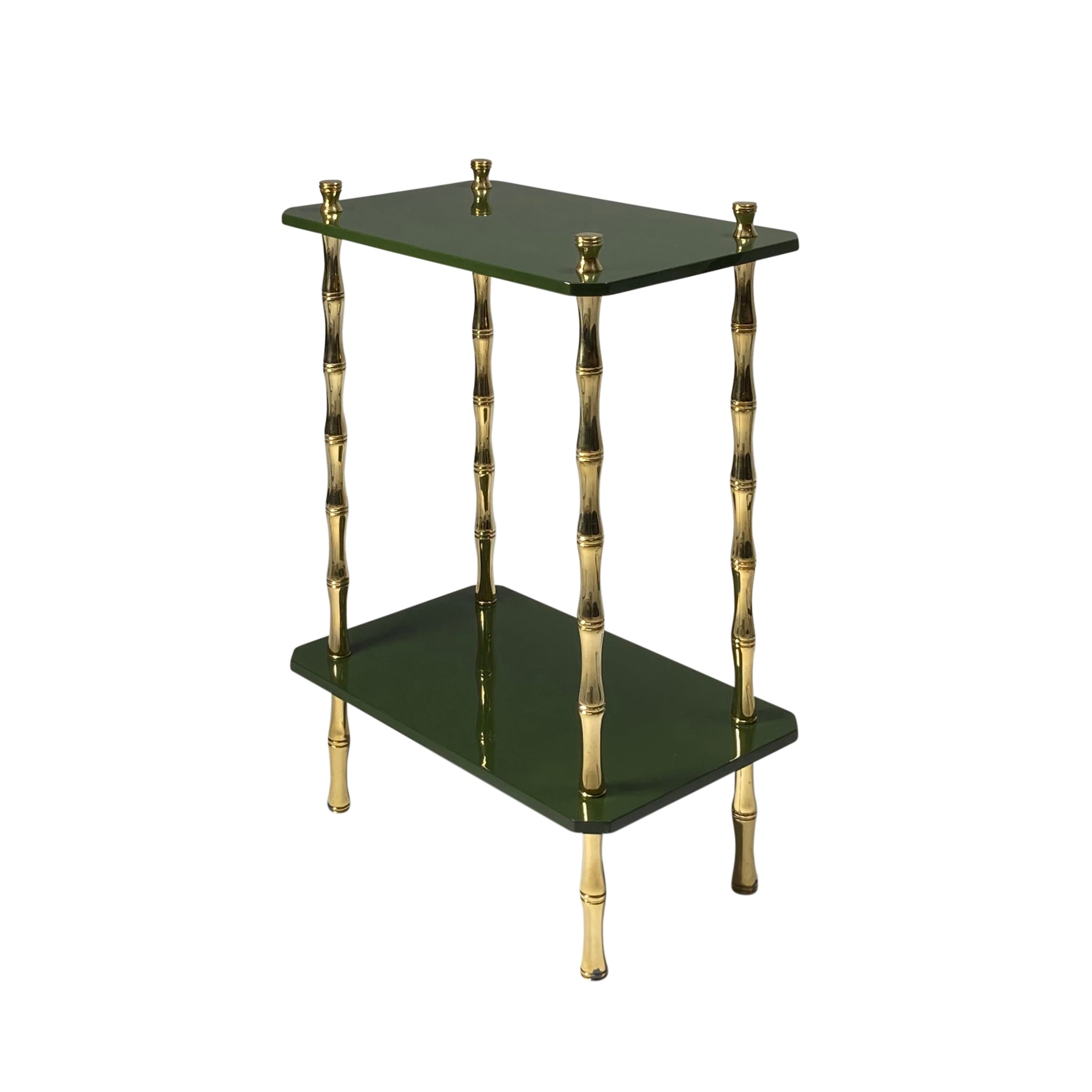 Freddie Two-Tier Table with Brass