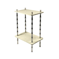 Freddie Two-Tier Table with Nickel