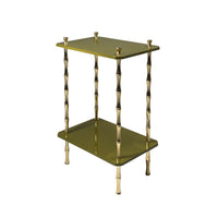 Freddie Two-Tier Table with Brass