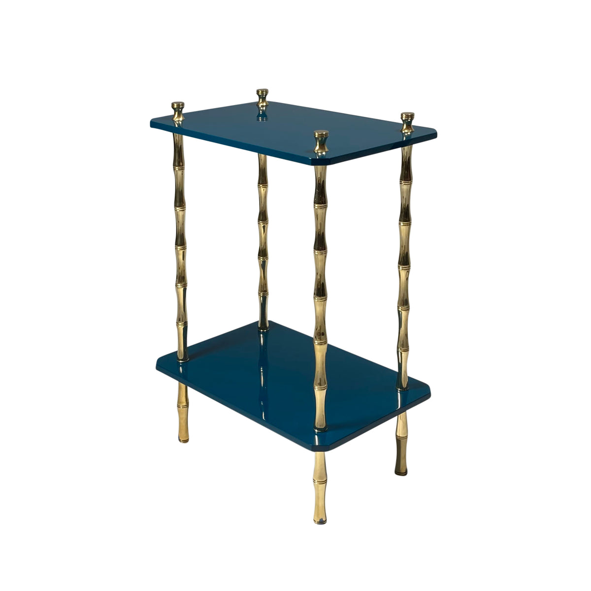Freddie Two-Tier Table with Brass
