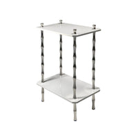 Freddie Two-Tier Table with Nickel