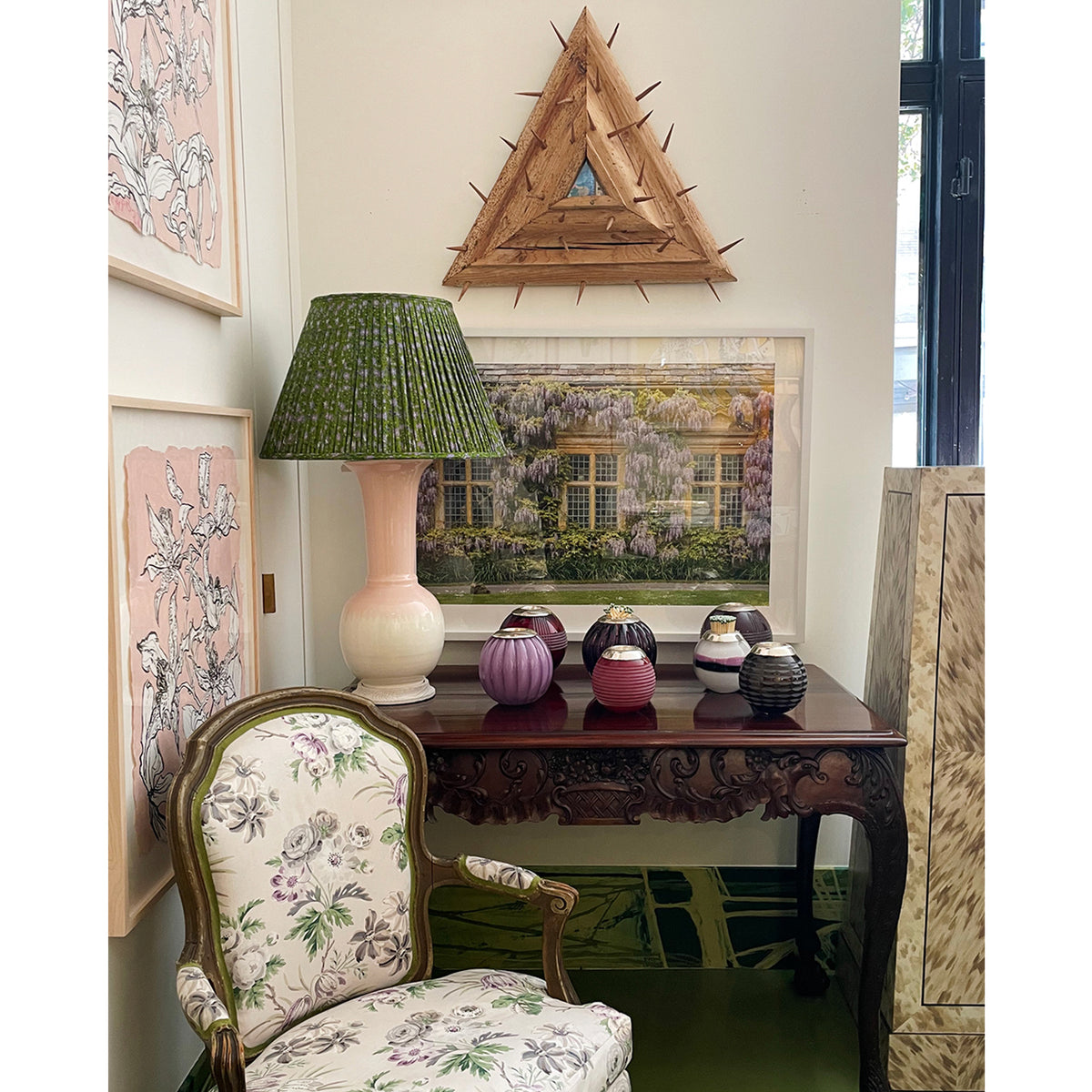 Alexandra Lamp in Blush Ombre