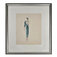 Maison Premet Navy Aviatrix Fashion Illustration