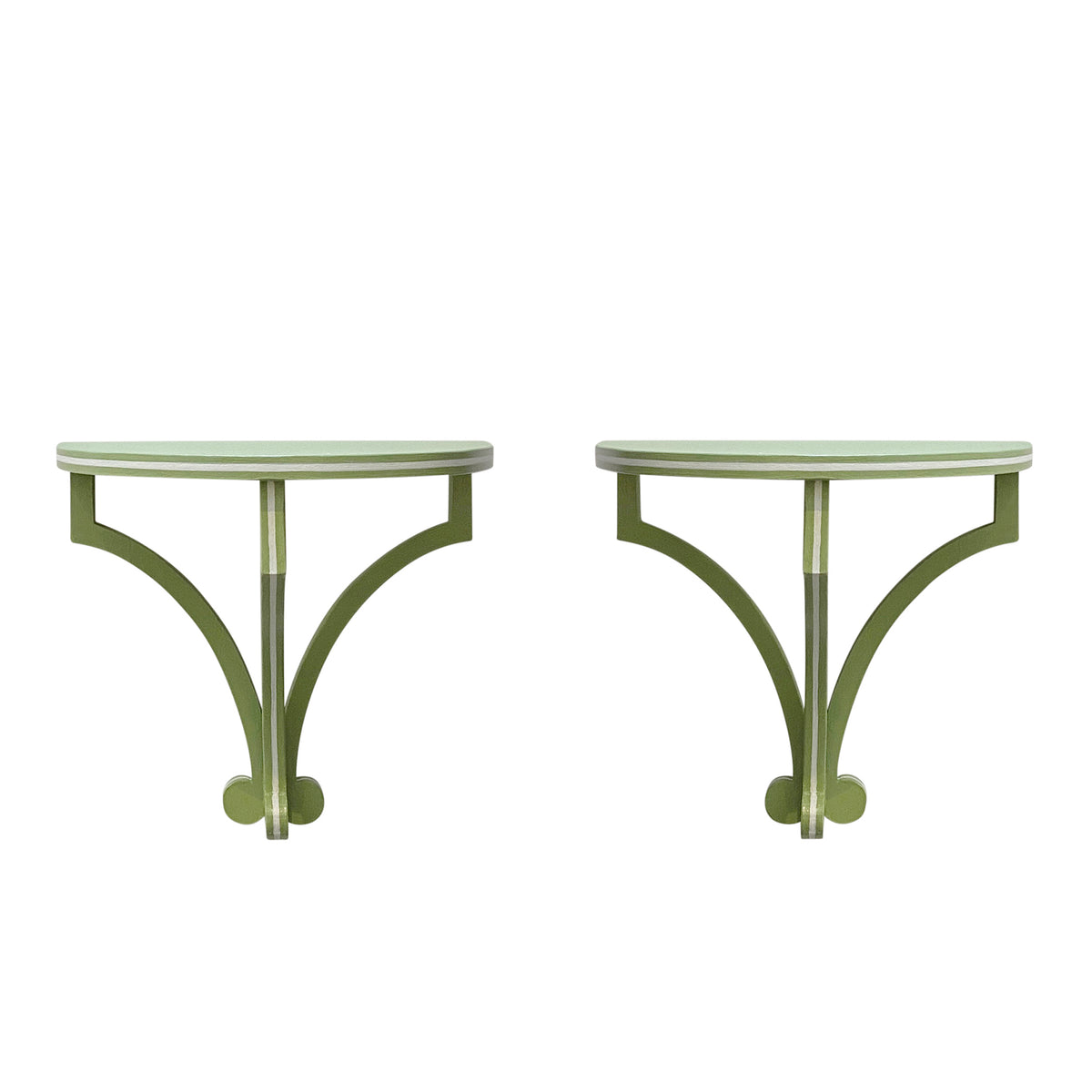 KRB Hand-Painted Demi Lune Bracket