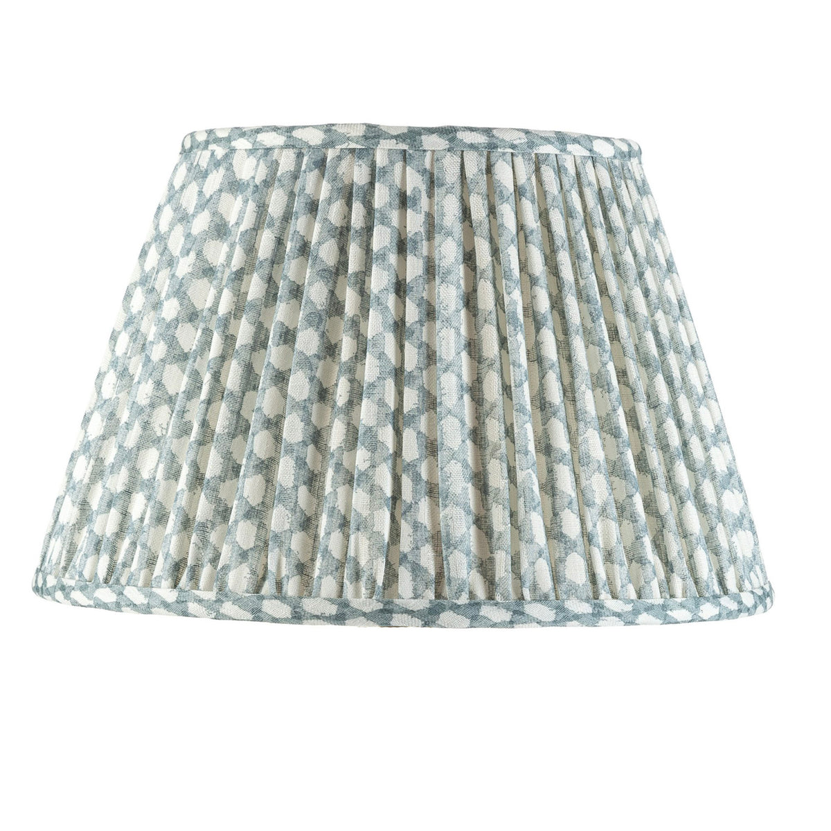 6" Light Blue Wicker Lampshade